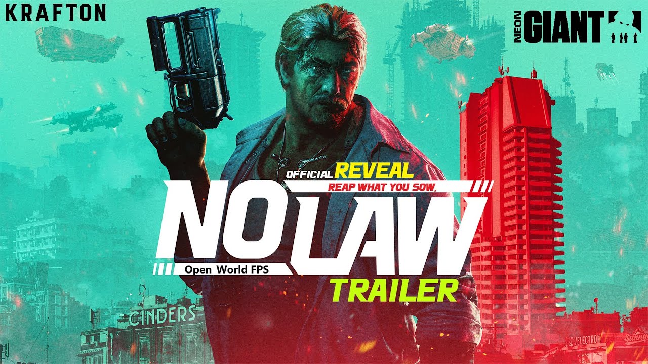 NO LAW Official 4K Trailer | Krafton x Neon Giant Reveal | Port Desire Cyberpunk