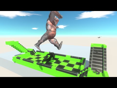 SLIDE TO FIGHT   INFERNALS VS PRIMATES  - TOURNAMENT - ANIMAL REVOLT BATTLE SIMULATOR