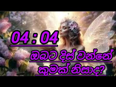 04 : 04// angel number 0404 ඔබට දිස් වන්නේ නම් අදහස් වන්නේ කුමක්ද