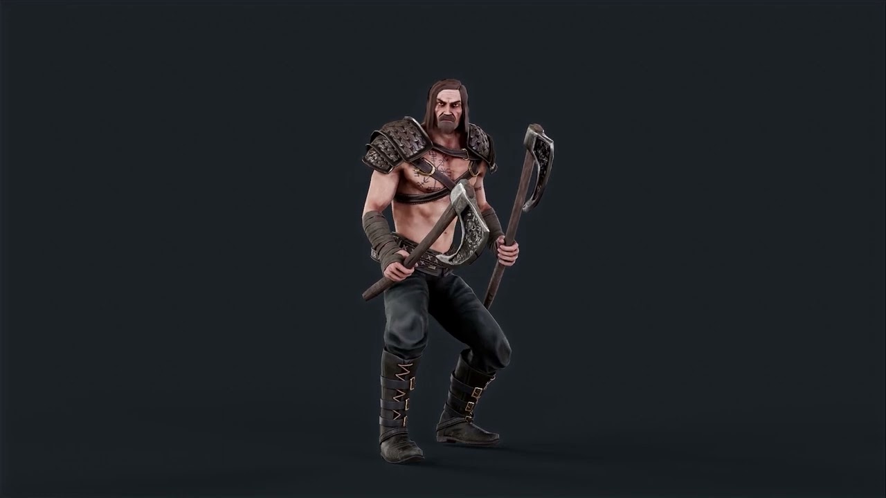 Viking 1 Berserker 3D Model
