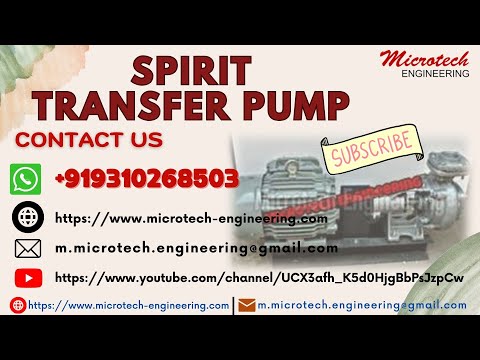 Spirit Transfer Pump