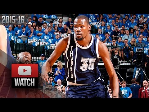 Kevin Durant Full Highlights at Mavericks 2016 Playoffs R1G3 - 34 Pts, 7 Reb