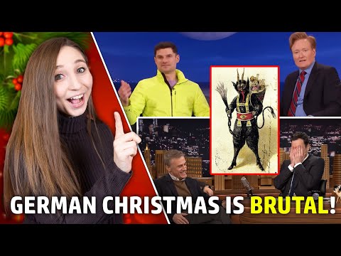 Flula & Christoph Waltz explain KRAMPUS on American TV! 😂 | Feli from Germany