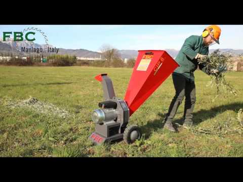 Cippatrice F B C modello CIP.6.EL prova con olivo