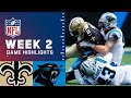 Saints vs. Panthers Week 2 Highlights | NFL 2021
