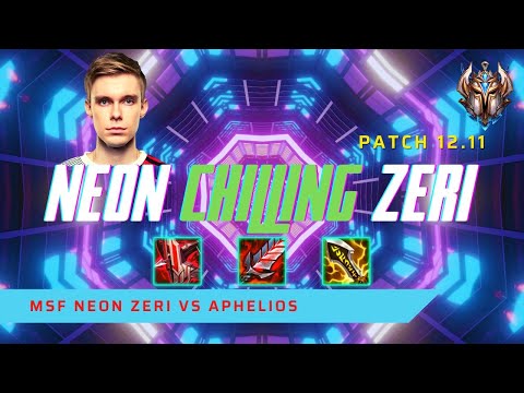 NEON IS CHILLING (18/1) ZERI! - MSF Neon Plays Zeri AD Carry vs Aphelios! | LoL Patch 12.11