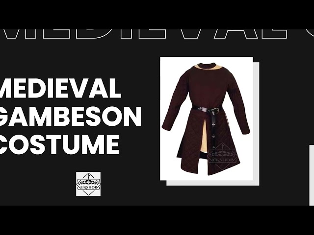 Vídeo relacionado con WAZHAKU Abrigo medieval para hombre, abrigo acolchado grueso gambesón, chaqueta Aketon, armadura, manga larga, disfraz de teatro, vestido armadura para fiesta de cosplay, R Gris, XXL