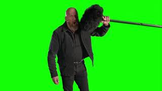 Triple H "now get me off this thing" green screen