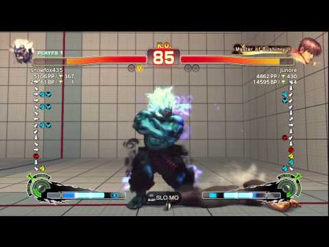 SSF4 AE Ver. 2012: snowfox435 [Oni] vs. junore [Guy] - PSN Ranked Match
