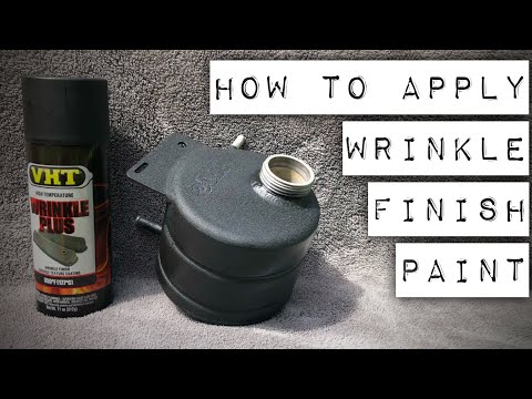 How to apply wrinkle finish paint VHT Wrinkle Plus FAQ Instructions valve covers header tanks