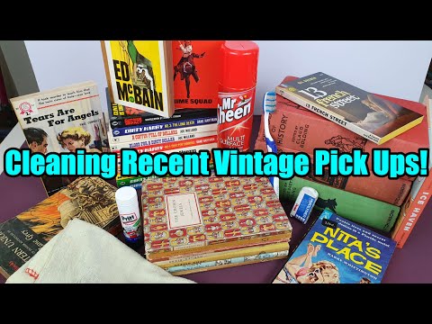 Cleaning Recent - Vintage Paperback + Book Pick Ups - May 2020 - ASMR Maybe?