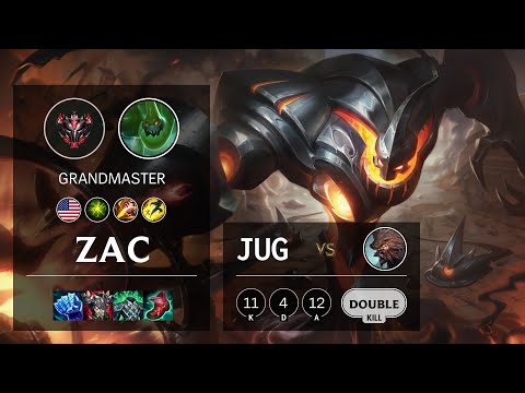 Zac Jungle vs Udyr - NA Grandmaster Patch 11.7