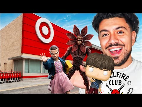 I Bought EVERY Stranger Things Action Figure at Target ! (Rare Toy Hunt)
