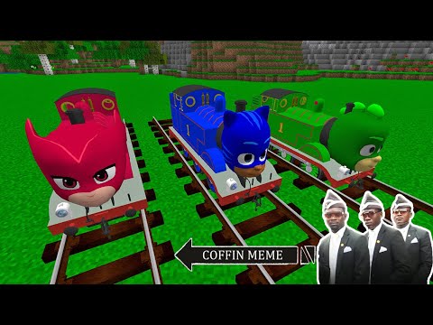 PJ MASKS But Thomas TANK ENGINE in Minecraft - Coffin Meme