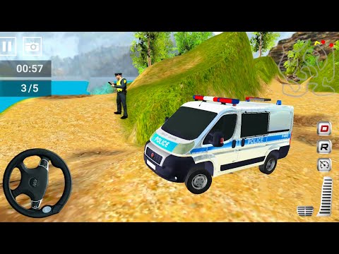 Real Off-Road Police Van Driver Sim - Drive In Mud and Snow - Android Gameplay