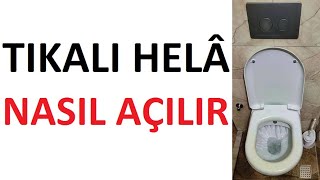 Tıkalı tuvalet nasıl açılır | Tıkalı klozet nasıl açılır? | Asma tuvalet nasıl s