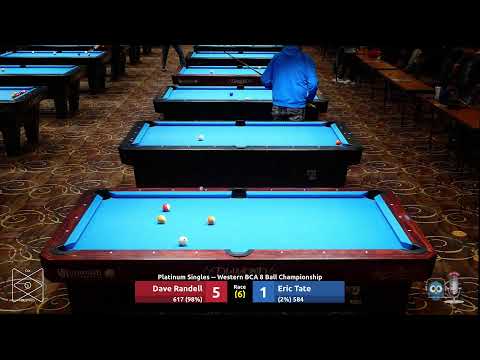 Dave Randell vs. Eric Tate - Platinum Singles - 2023 Western BCA 8 Ball Championship