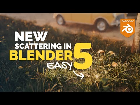 New Blender 5.0 Scattering Modifier