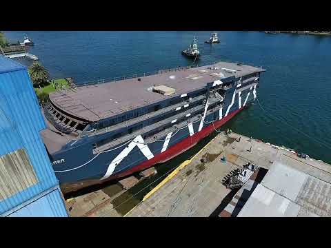 Video: Timelapse botadura del Magellan Discoverer en Asenav de Valdivia