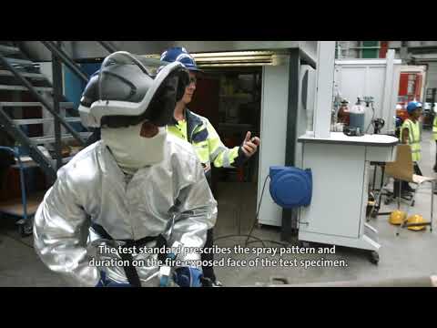 Fire testing KERALITE by Vetrotech Saint-Gobain