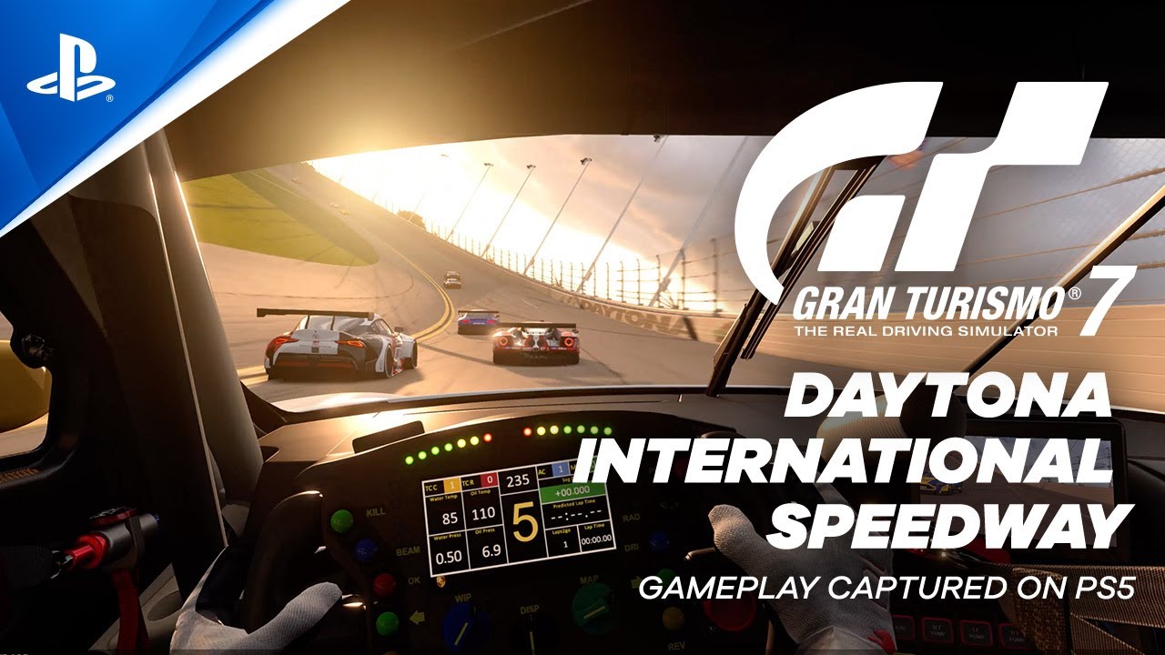 Gran Turismo 7 has received a new gameplay with a race on the track Daytona International Speedway