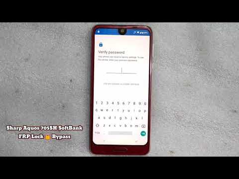 SHARP Aquos R2 705SH FRP Lock Bypass SoftBank Google Account Unlock