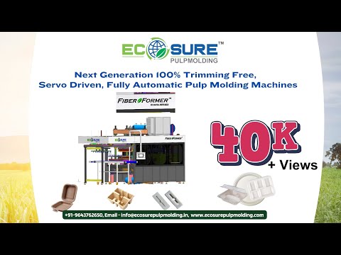 Fully Automatic Sugarcane Bagasse Plates Making Machine