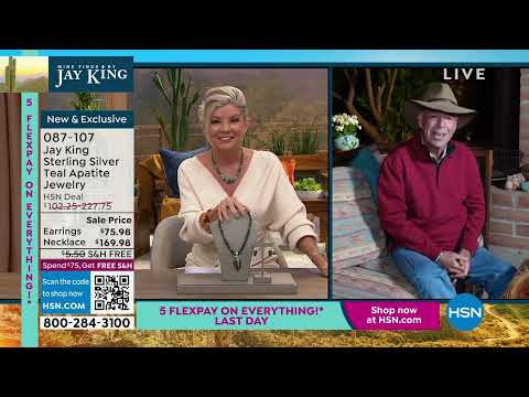 Jay King Sterling Silver Teal Apatite Pendant with Bead ...