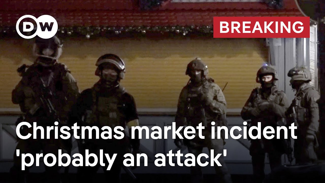 Reports: At least 2 dead as car plowed into Christmas market in Germany's Magdeburg | DW News