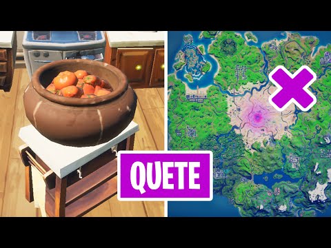 COLLECTER UN PANIER DE TOMATES DANS UNE FERME PROCHE QUETE EPIQUE SEMAINE 4 FORTNITE 2 SAISON 5