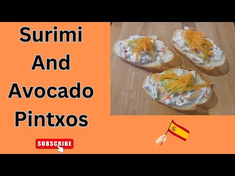 Surimi and Avocado Pintxos/Tapas | Irresistible Spanish Appetizer Recipe