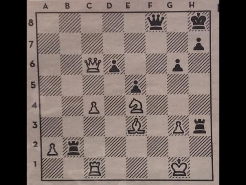 Šahovski problem # 30    Crni igra i matira       QIAN vs TONG        #30