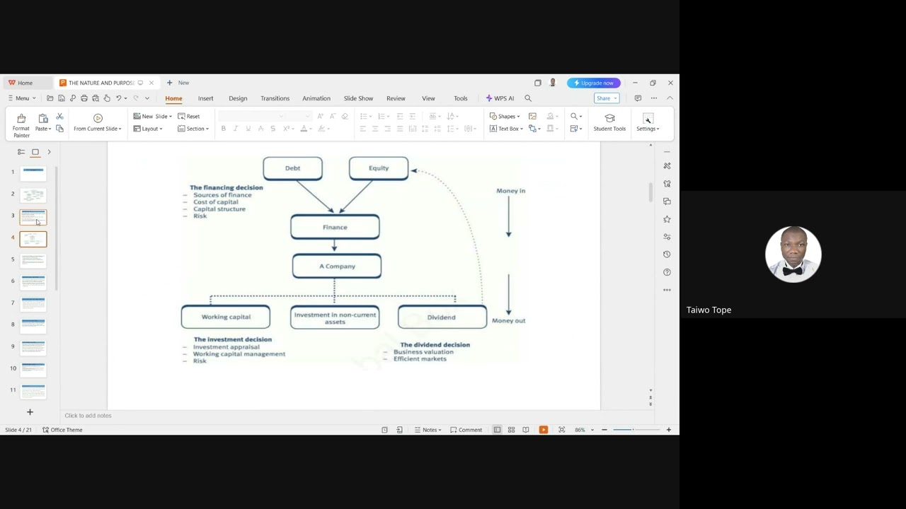 Financial management: The Nature and Purpose of Financial Management