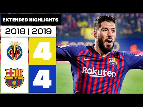 VILLARREAL 4-4 BARCELONA 2018/19 | Extended Highlights