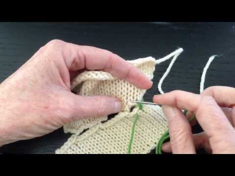 How to Knit  - Seaming a Stair-step Bind Off