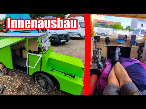 F7  MINI KÜCHE, SITZ & BETT bauen für FAHRRADWOHNMOBIL FRANKENSTEIN - Rene Kreher