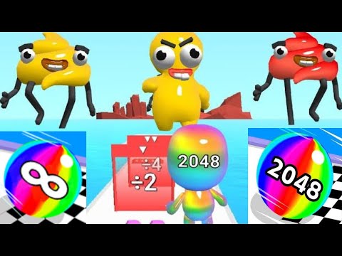Man Runner 2048 vs Ball Run Infinity vs Ball Run 2048 #ballgamezone #cutiepie22yt #manrunner2048