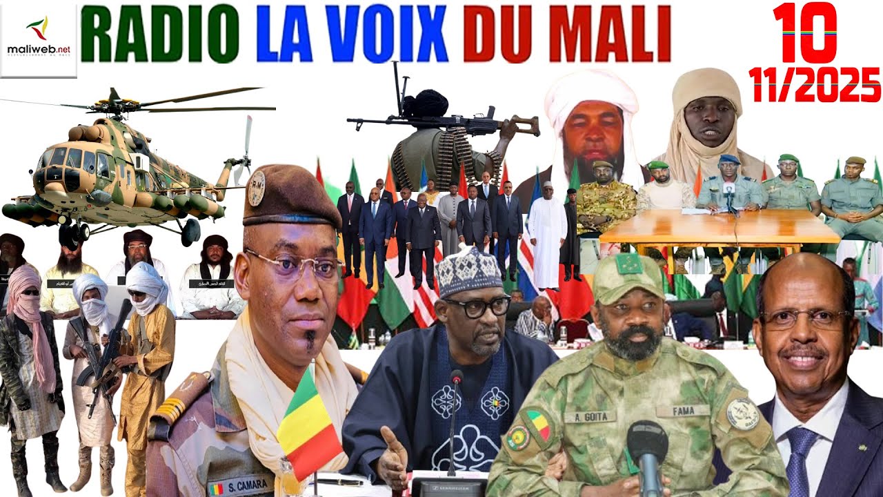 La Revue de Presse de la RADIO LA VOIX DU MALI du 10 Novembre 2025