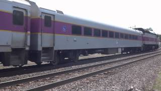 preview picture of video 'Shirley, MA: MBTA Commuter Train (1012) Inbound to Boston @ Shirley Station'