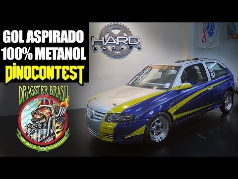 Metanol Puro! Gol Aspirado AP 8V cat Standard no Dino Contest DragsterBrasil.com / Hard Garage