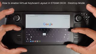 How to enable Virtual Keyboard Layout in STEAM DECK - Desktop Mode