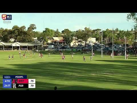 Rd 2 Hostplus SANFL Snapshot - West's Ned Stevens snaps his team in front