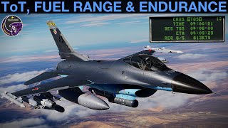 F-16C Viper: Time On Target & Fuel Range & Endurance (Cruise Page) Tutorial | DCS