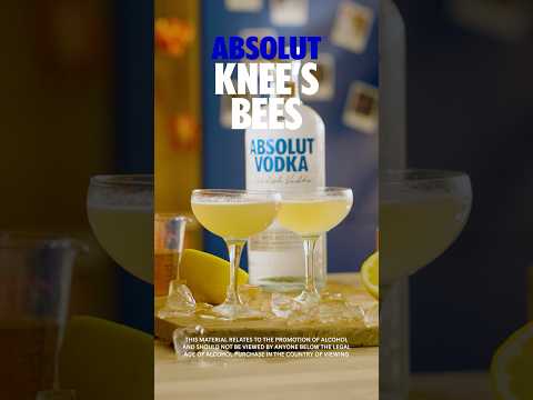 A vodka riff on the gin classic, The Bee’s Knees! #howtomakecocktails #cocktailrecipe #absolut