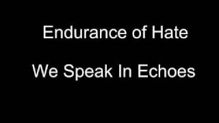 Endurance of Hate - We Speak In Echoes