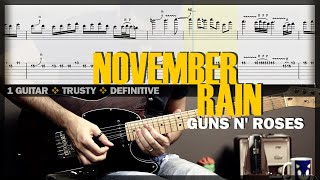 Download lagu November Rain | Guitar Cover Tab | Guitar Solo Lesson | Backing Track with Vocals 🎸 GUNS N' ROSES mp3