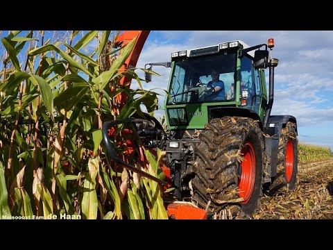 Maisoogst 2016 met Fendt Xylon 524  &  KUHN MH 180 s quattro