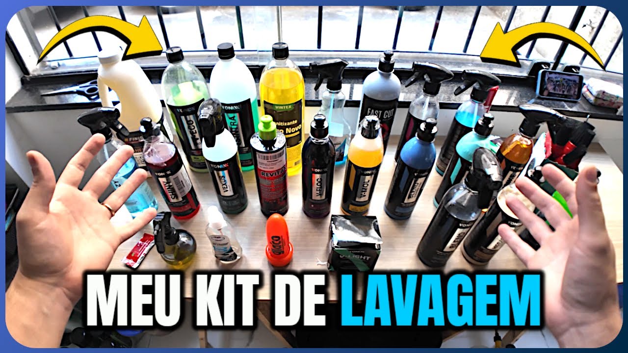 Meu Super KIT de PRODUTOS Para Estética Automotiva Para Lavar Carros HOBBYSTA!