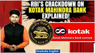 Kotak Mahindra Bank Faces RBI Ban on Online Customer Acquisition, Credit Cards | Oneindia News