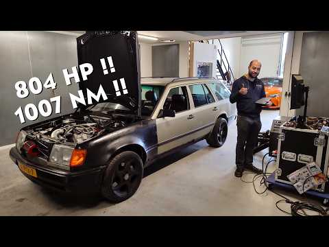 804HP !! 1007NM !!  M113 Turbo Dyno testing S124 V8 Turbo